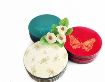 Handmade Coaster Set: Small Gift Carrying Vietnamese Culture